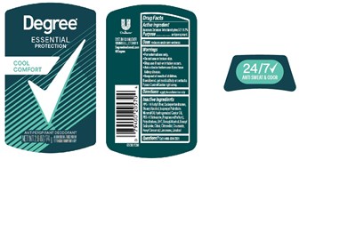Label (Degree Essential Protection Cool Comfort Antiperspirant Deodorant   Artwork)